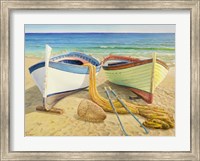 Barche Sulla Spiaggia Fine Art Print
