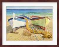 Barche Sulla Spiaggia Fine Art Print