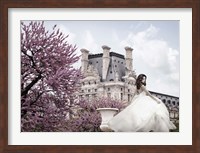 Young Woman at the Chateau de Chambord Fine Art Print