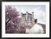 Young Woman at the Chateau de Chambord Fine Art Print