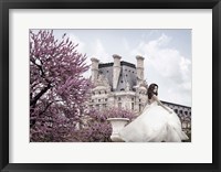 Young Woman at the Chateau de Chambord Fine Art Print