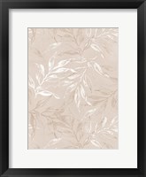 White Leaves 1 Framed Print