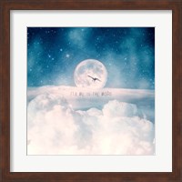 Moonrise Over the Clouds Fine Art Print