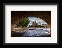 Chien et Notre Dame Fine Art Print