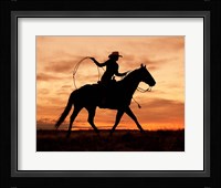 Cowgirl Silhouette Fine Art Print