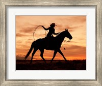 Cowgirl Silhouette Fine Art Print