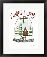 Comfort and Joy Cabin Framed Print