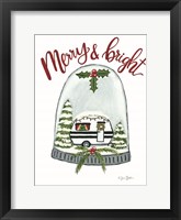 Merry and Bright Camper Framed Print
