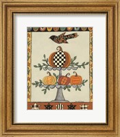 Two Tiered Patterned Pumpkins Fine Art Print