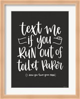 Out of Toilet Paper I Fine Art Print