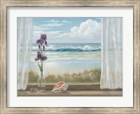 Irises on Windowsill Fine Art Print