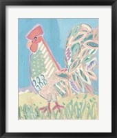 Pastel Rooster Fine Art Print