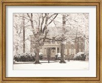 Winter Home at Christmas Fine Art Print