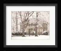 Winter Home at Christmas Fine Art Print