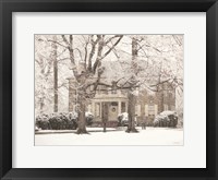 Winter Home at Christmas Fine Art Print