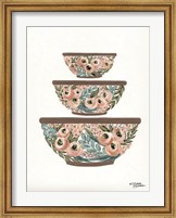 Floral Mixing Bowls Fine Art Print