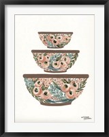 Floral Mixing Bowls Fine Art Print