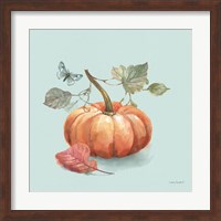 Autumn in Nature 04 on Aqua Fine Art Print