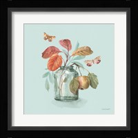 Autumn in Nature 05 on Aqua Framed Print