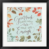 Autumn in Nature 06 on Aqua Framed Print