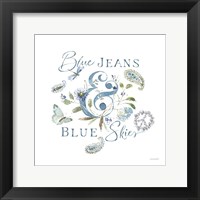 Blue Jeans & Blue Skies 01 Fine Art Print