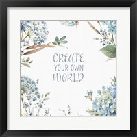 Bohemian Blue 13A Framed Print