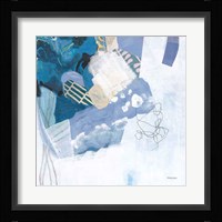 Abstract Layers II Blue Framed Print