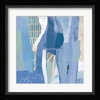 Abstract Layers I Blue Framed Print