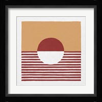 Reflection IV Red Yellow Framed Print