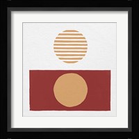 Reflection II Red Yellow Framed Print