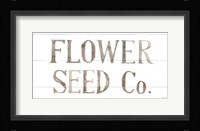 Homegrown Summer Sign III Framed Print