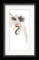 Scroll Crane III Framed Print