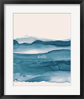 Coastal Ink I Eventide Crop I Breathe Framed Print