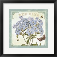 Parisian Flowers II Bees Framed Print