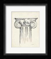 Museum Sketches VII Off White Fine Art Print