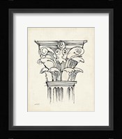 Museum Sketches VI Off White Fine Art Print