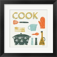 Retro Kitchen III Framed Print