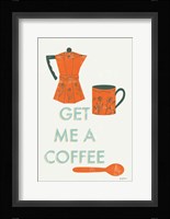 Retro Kitchen Coffee I Framed Print