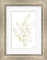 Rooted Florals V Gold Fine Art Print