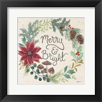 Christmas Chalk III Light Framed Print