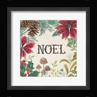 Christmas Chalk I Light Framed Print