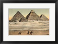 Cairo Pyramids Framed Print