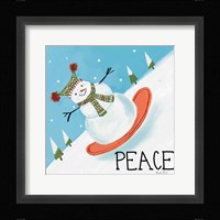 Snowman Snowday III Framed Print