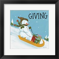 Snowman Snowday II Fine Art Print