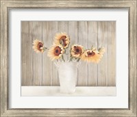 Country Sunflower Vase Fine Art Print