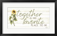 Together is My Favorite Place to Be Fine Art Print