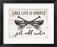 Lake Life is Simple Fine Art Print