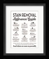 Stain Removal Reference Guide Fine Art Print