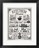 Kitchen Rules Fine Art Print