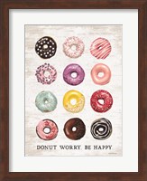 Donut Worry - Be Happy Fine Art Print